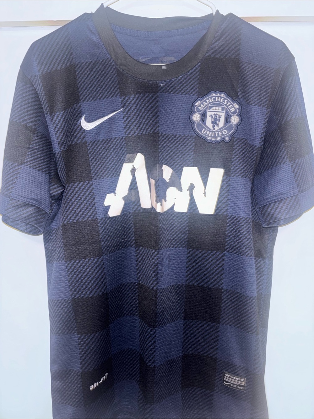 Authentic Nike Manchester United 2013/14 Away Jersey Van Persie #20 Men's M